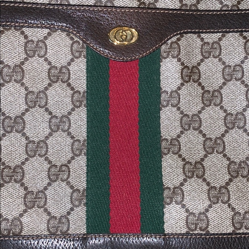 Vintage Gucci brown shoulder purse - Picture 2 of 8